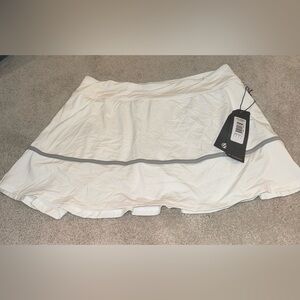 New With Tags LIJA tennis/Golf Skort. White and Gray. Size Large